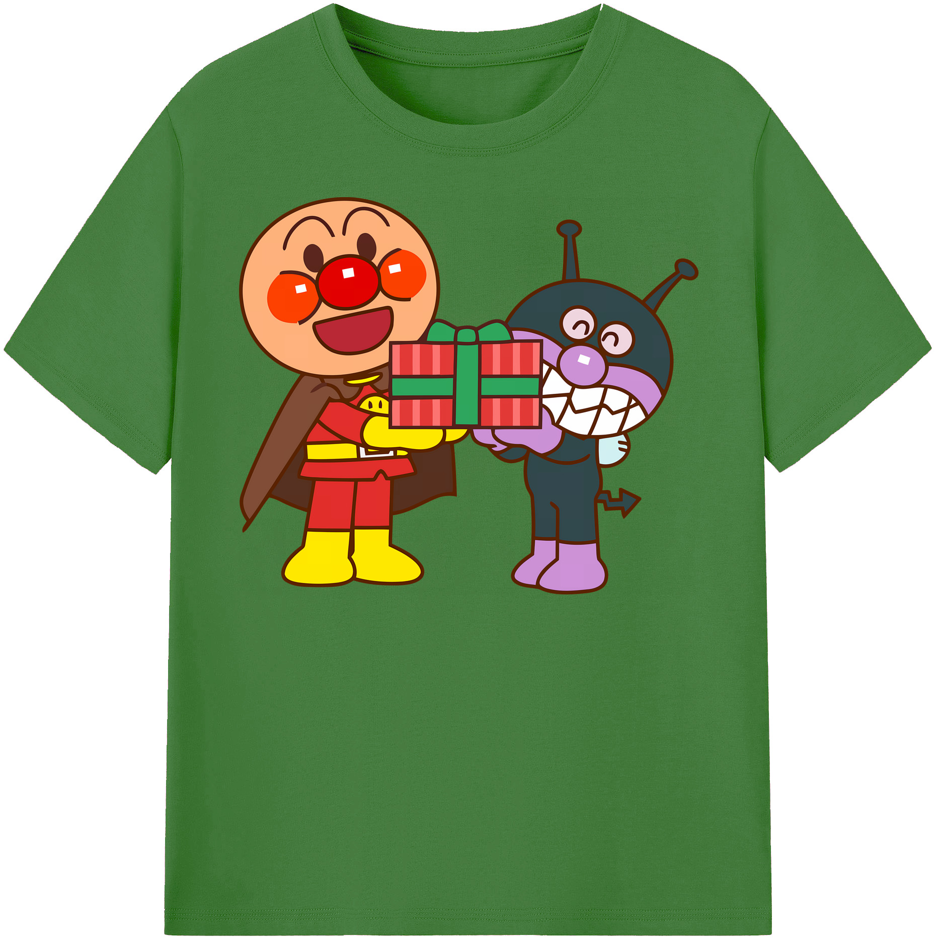 （画像用） アンパンマン Anpanman レディースカジュアルプリントTシャツ（綿100％）